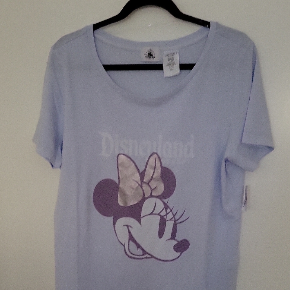 NWT Disney Blue Minnie Mouse Short Sleeve Tee - Size L